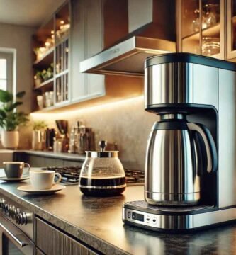 a coffee maker on a counter
