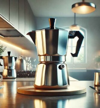 cafetera de aluminio